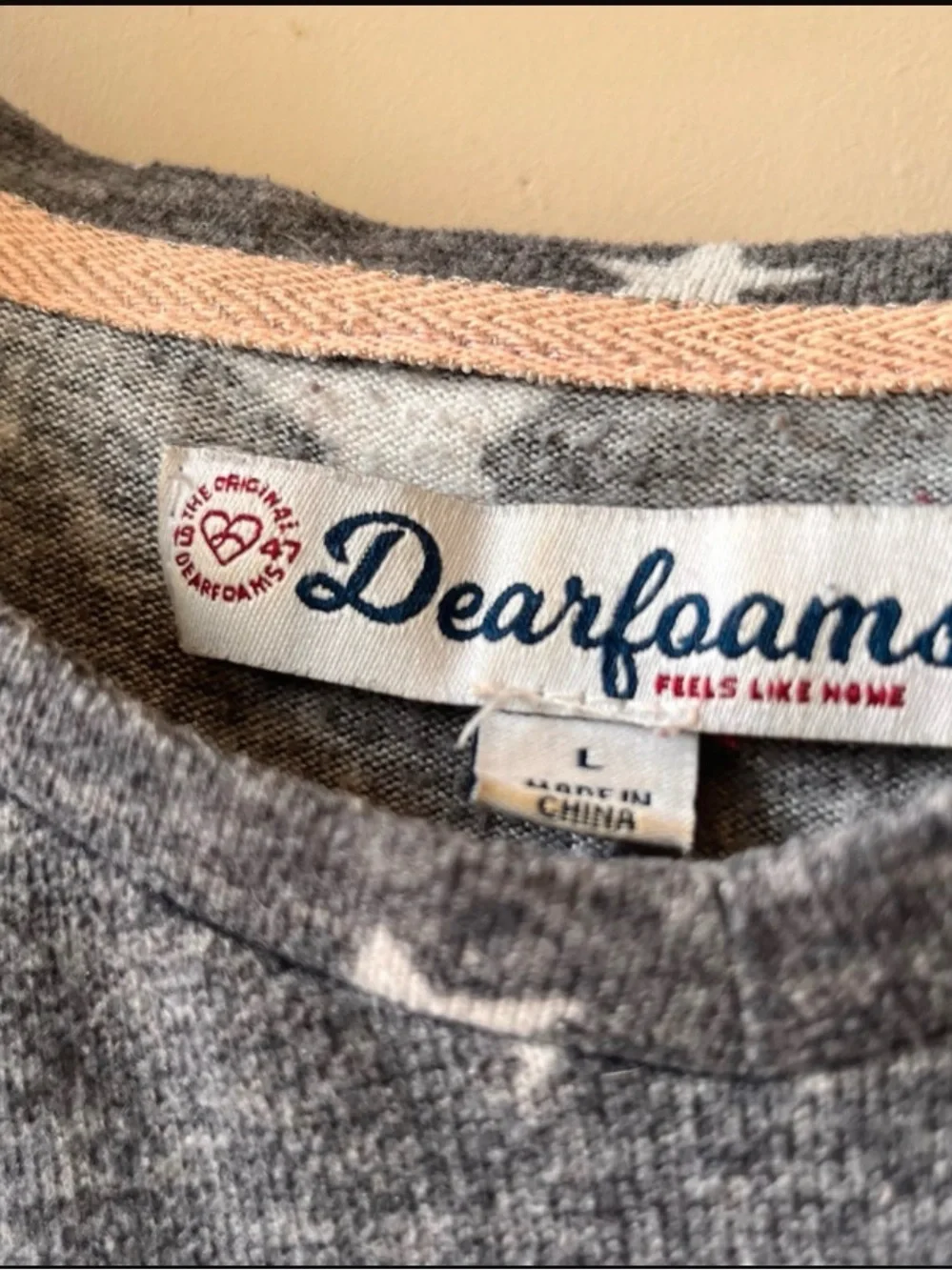 dearfoams Gray Star-Print Kids Pajama Set